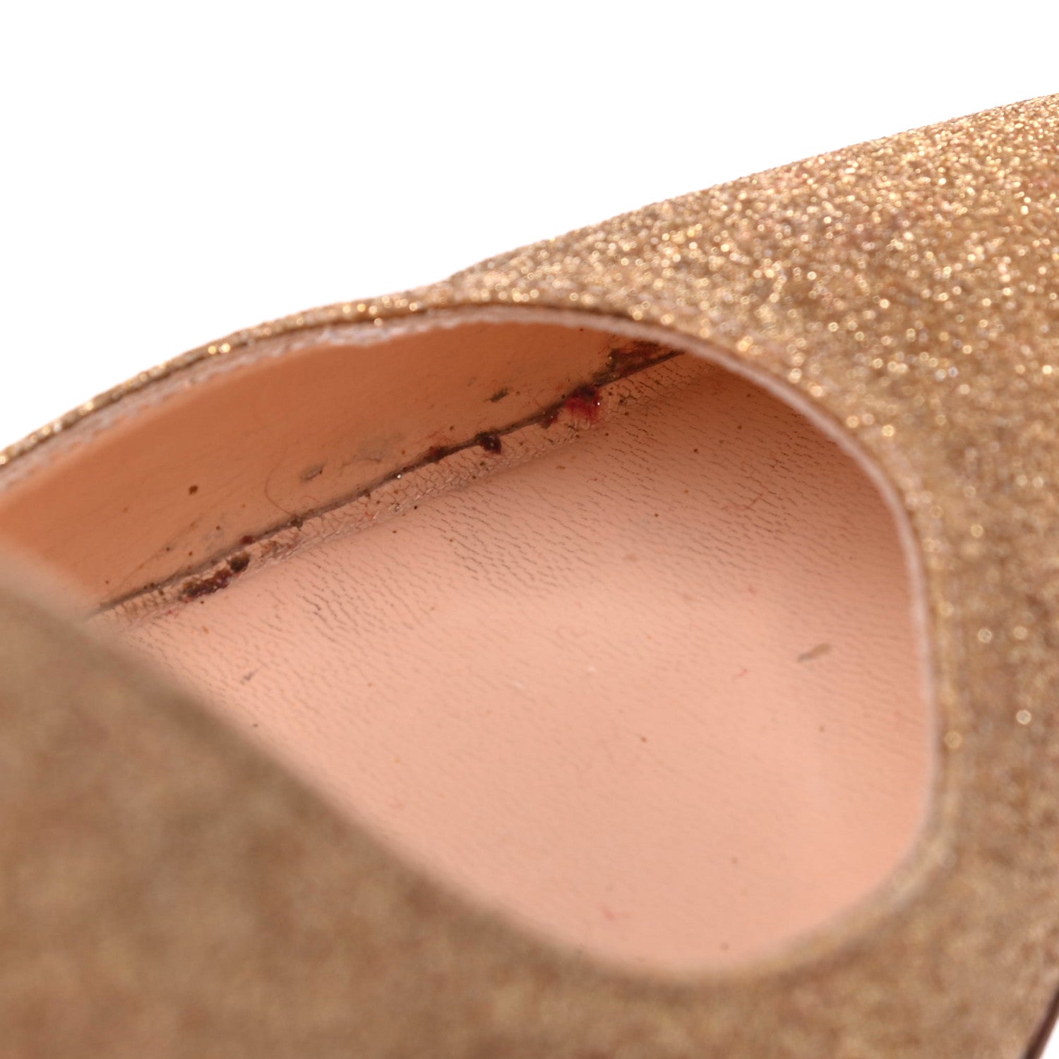 Christian Louboutin Glitter Pigalle Follies 100 Pumps 37.5 Gold 8 of 9