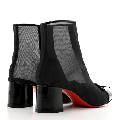 Christian Louboutin Mesh Checkypoint 55 Booties 40 Black 4 of 8
