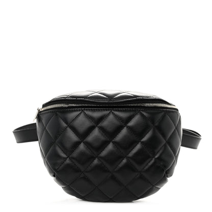 Chanel Lambskin Quilted Waist Belt Bag Black 1 of 11