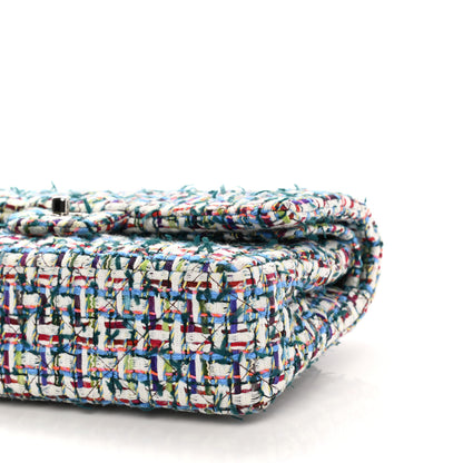 Chanel Tweed Quilted Medium Double Flap Multicolor 17 of 19