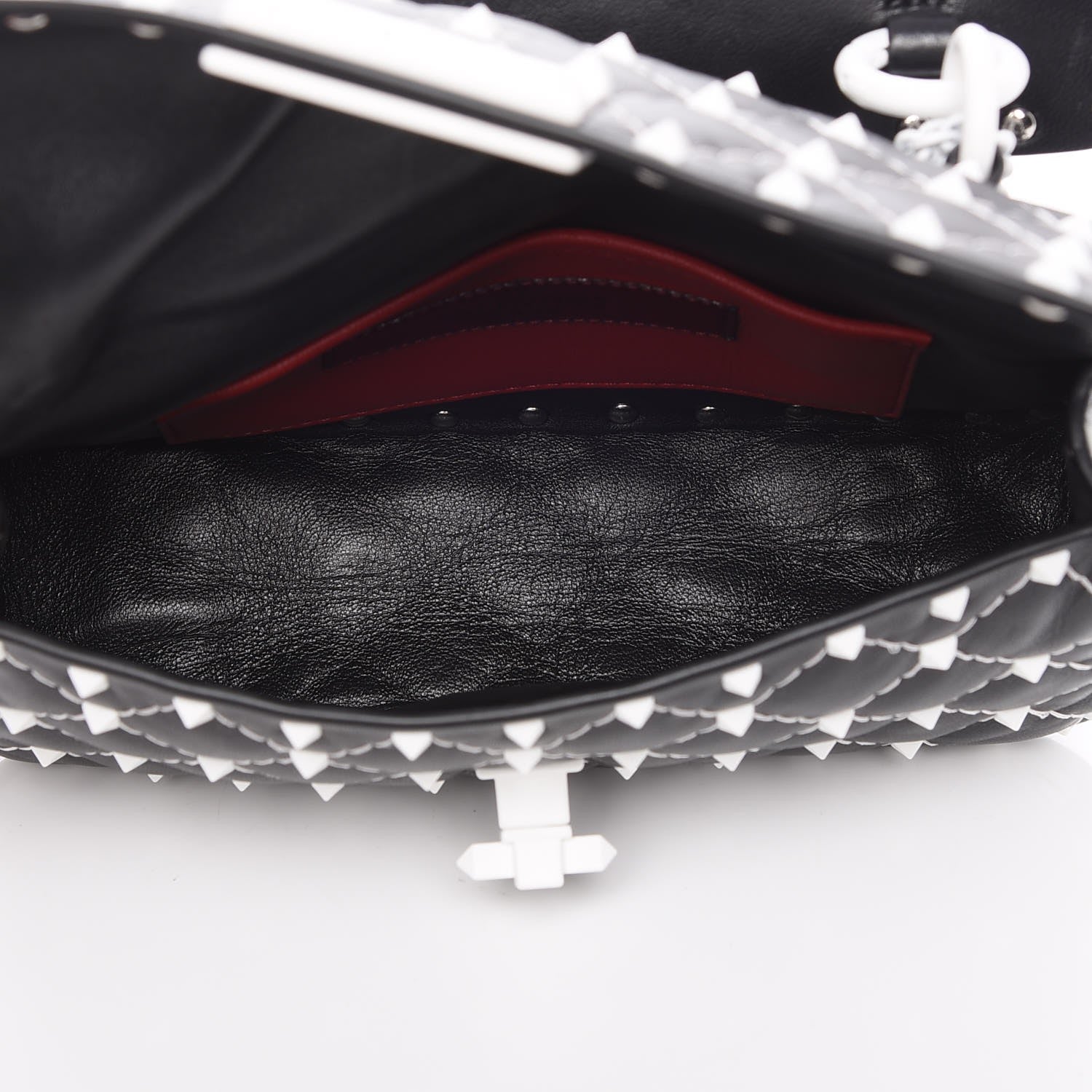 Valentino Garavani Lambskin Small Free Rockstud Spike Shoulder Bag Black 5 of 9