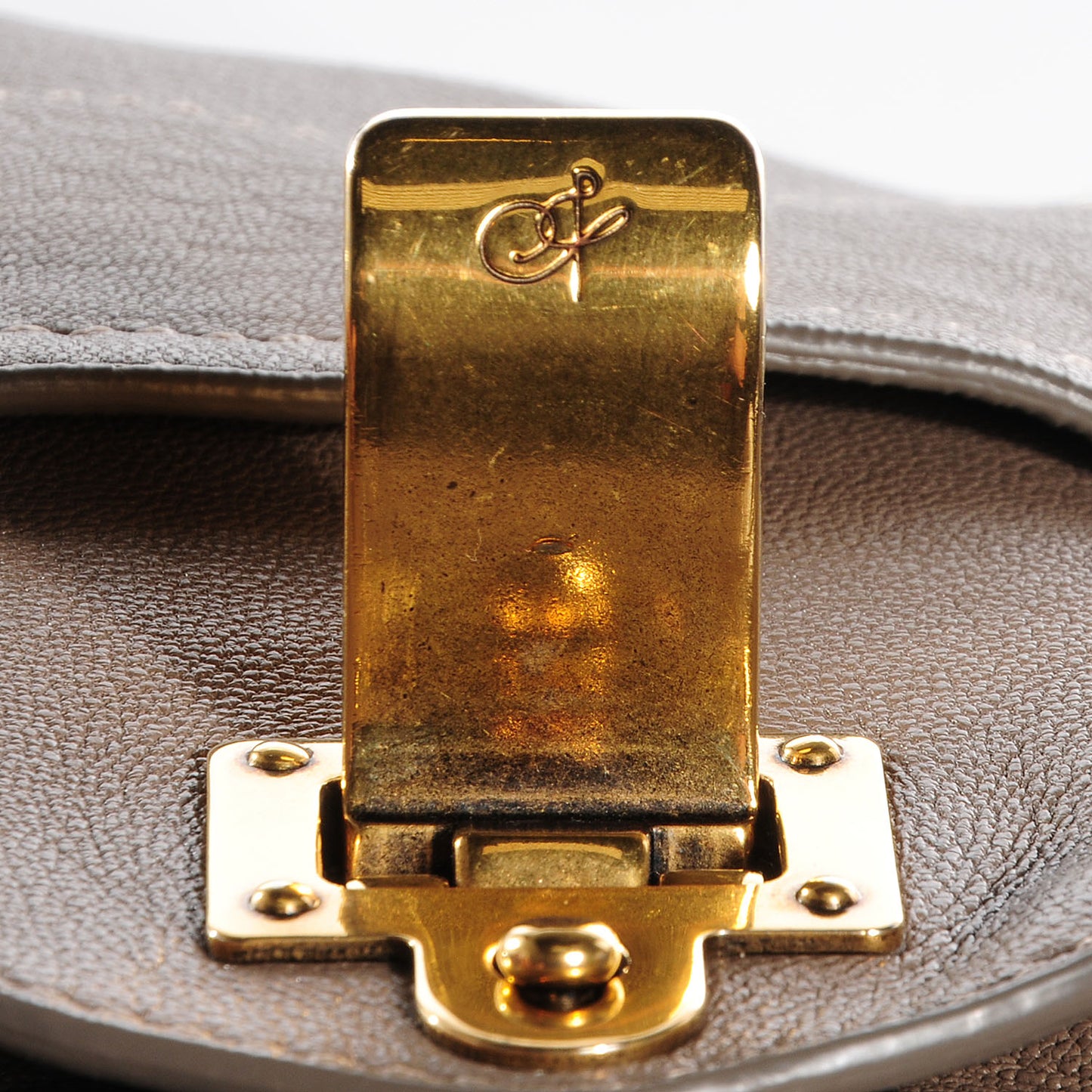 Lambskin PS1 Large Satchel Smoke