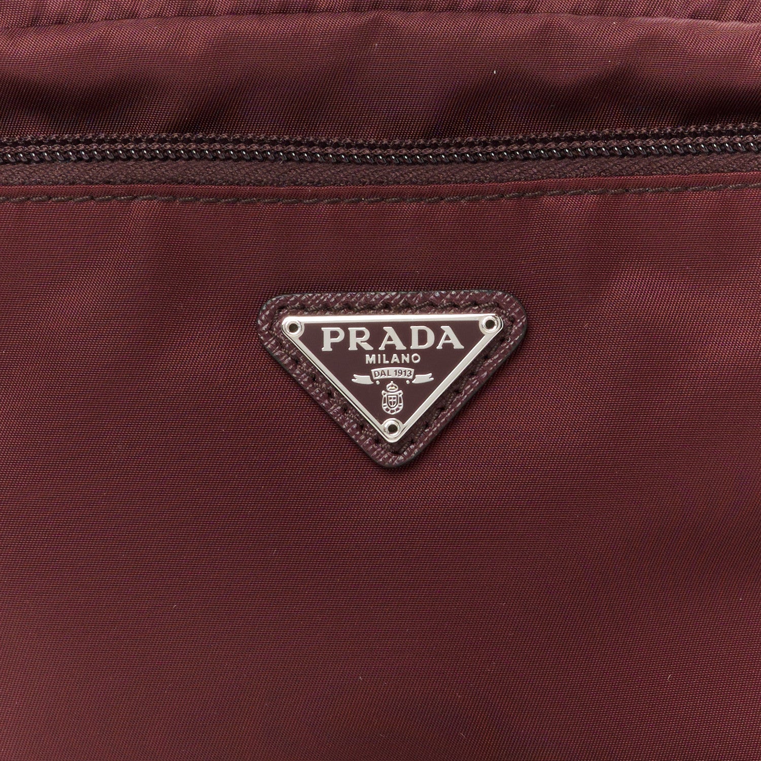 Prada Tessuto Nylon Clutch Wristlet Granato 9 of 11