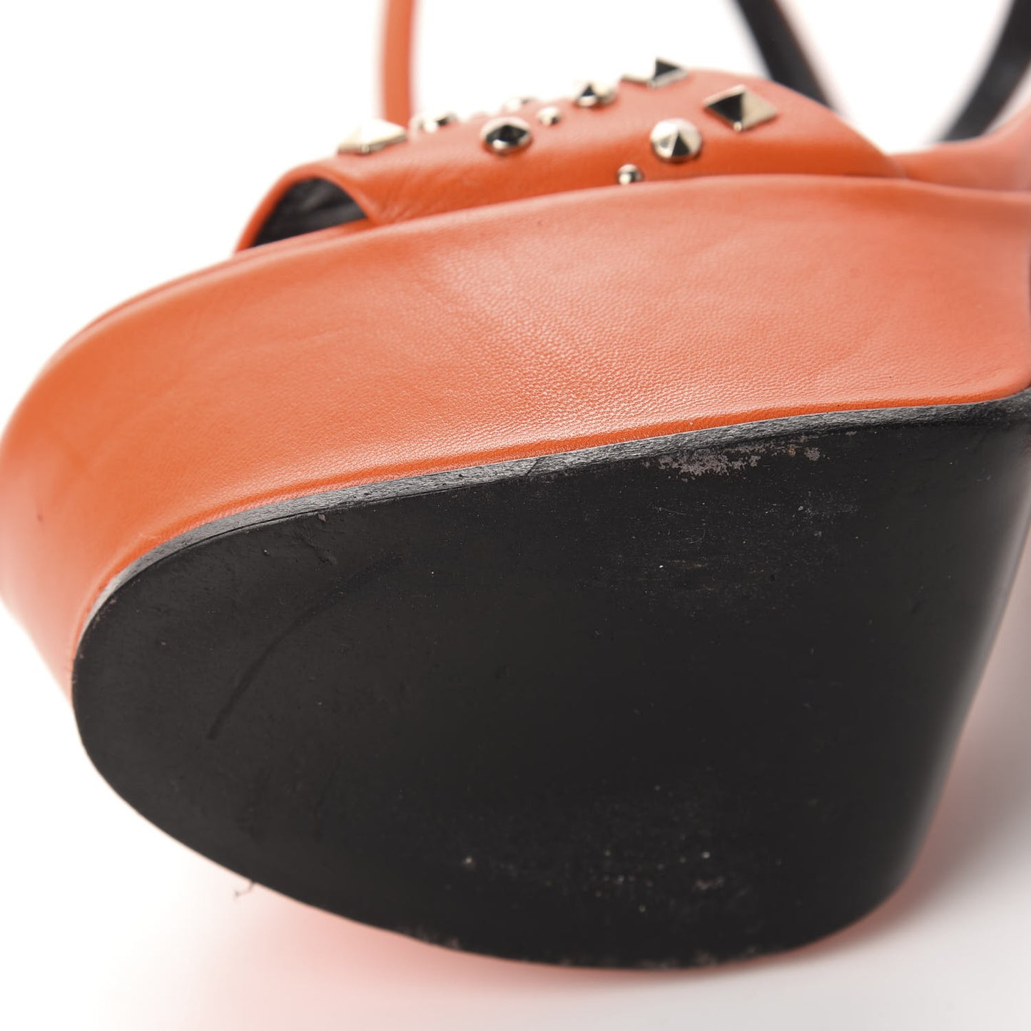 Malaga Kid Studded Platform Sandals 40 Vibrant Orange