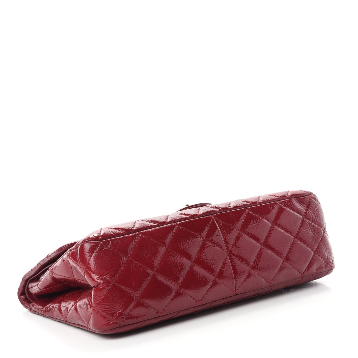 Distressed Patent Quilted 2.55 Reissue 227 Flap Red