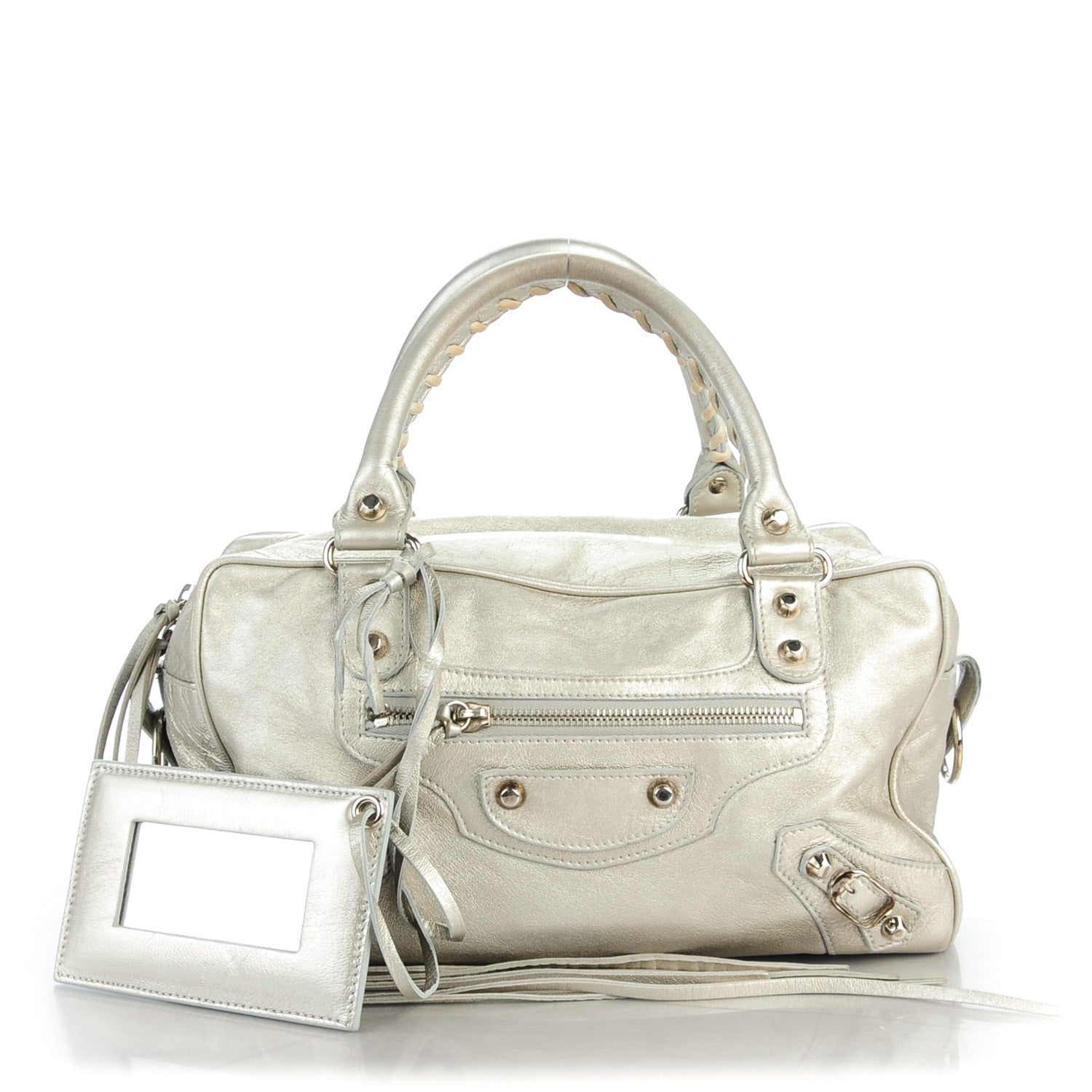 Balenciaga Agneau Classic Hardware Box Bag Silver Hardware 1 of 8