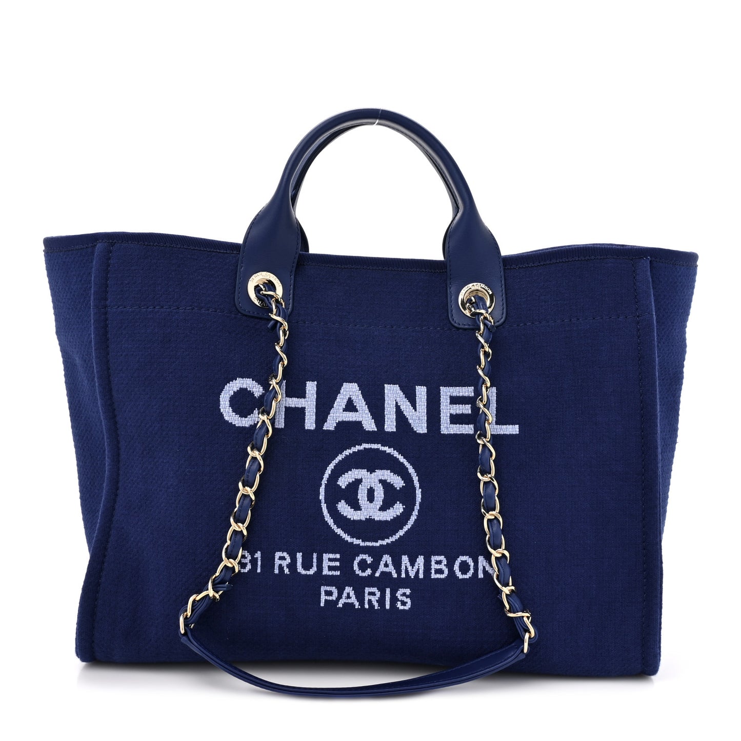 Mixed Fibers Medium Deauville Tote Blue