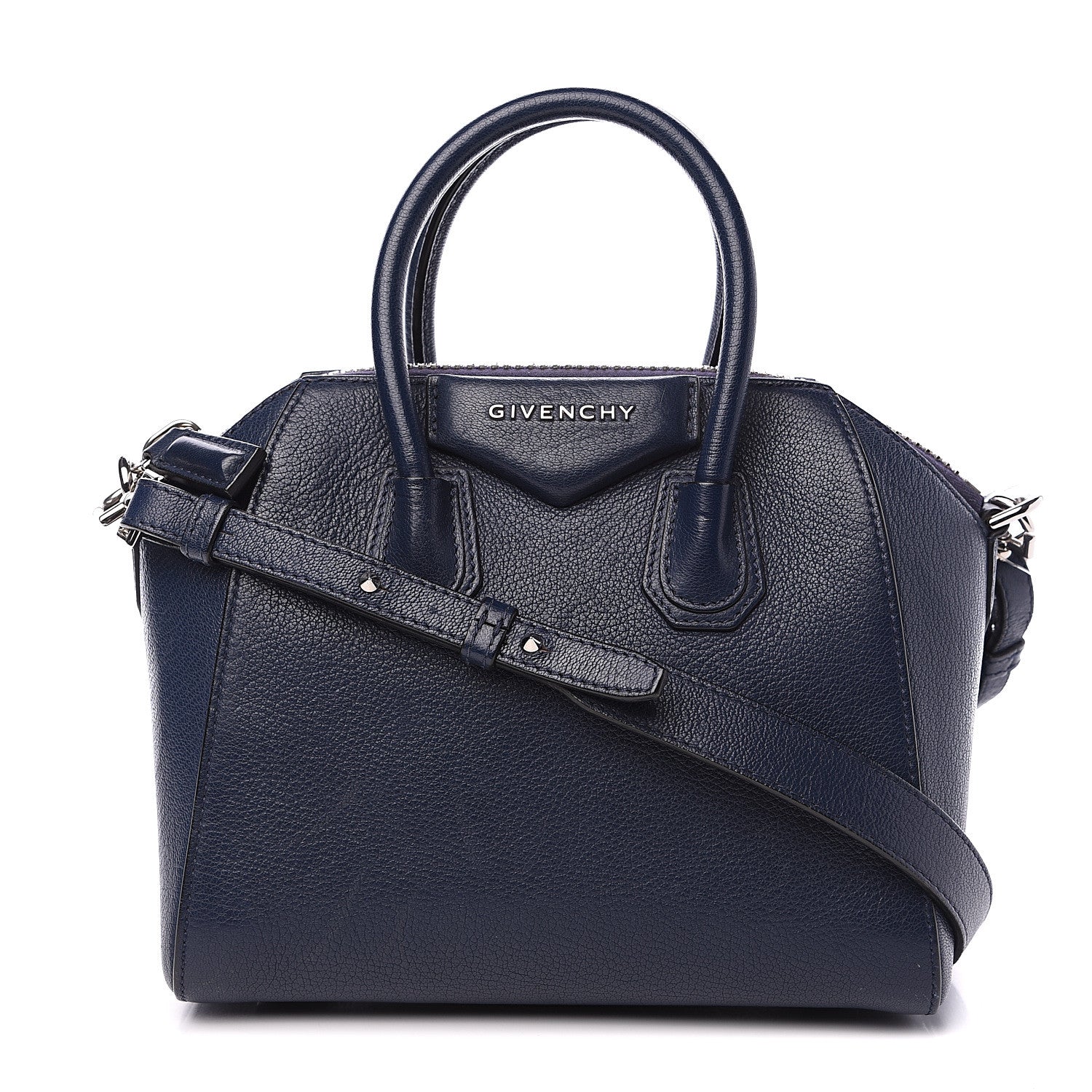 Givenchy Sugar Goatskin Mini Antigona Navy 1 of 13