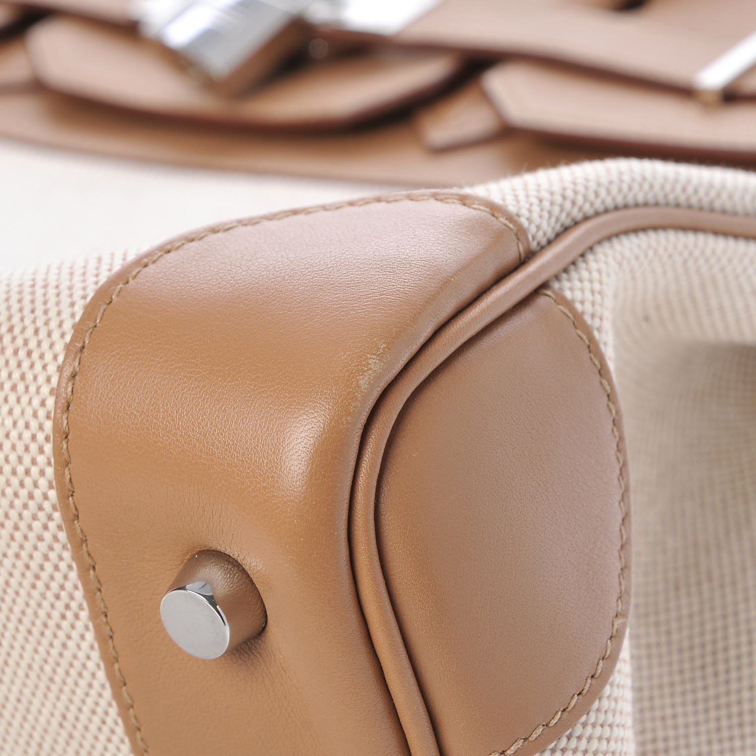 Hermes Swift Toile Birkin 35 Biscuit 11 of 38