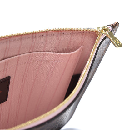 Louis Vuitton Damier Ebene Neverfull MM GM Pochette Rose Ballerine 4 of 8