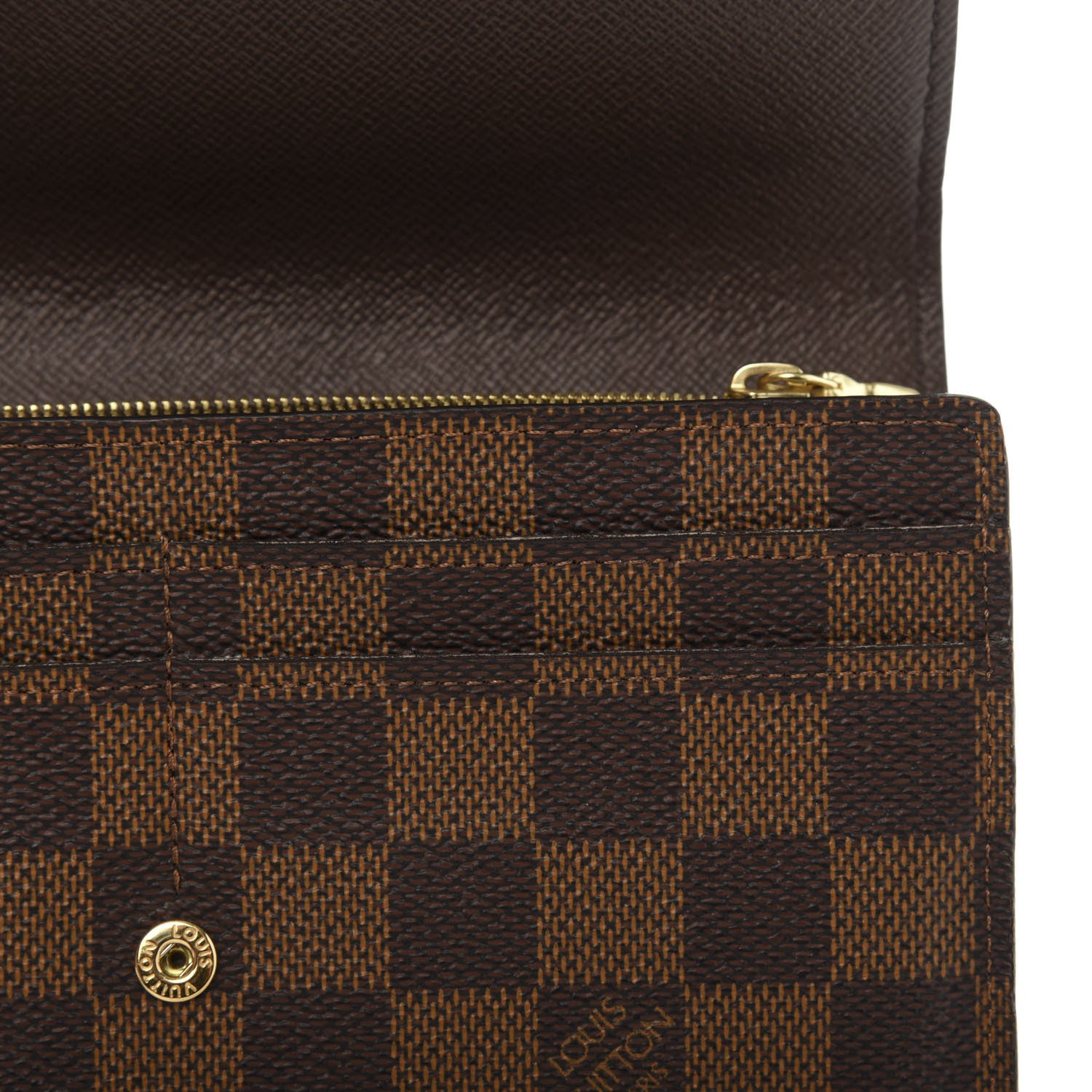 Louis Vuitton Damier Ebene Sarah Wallet NM 9 of 9