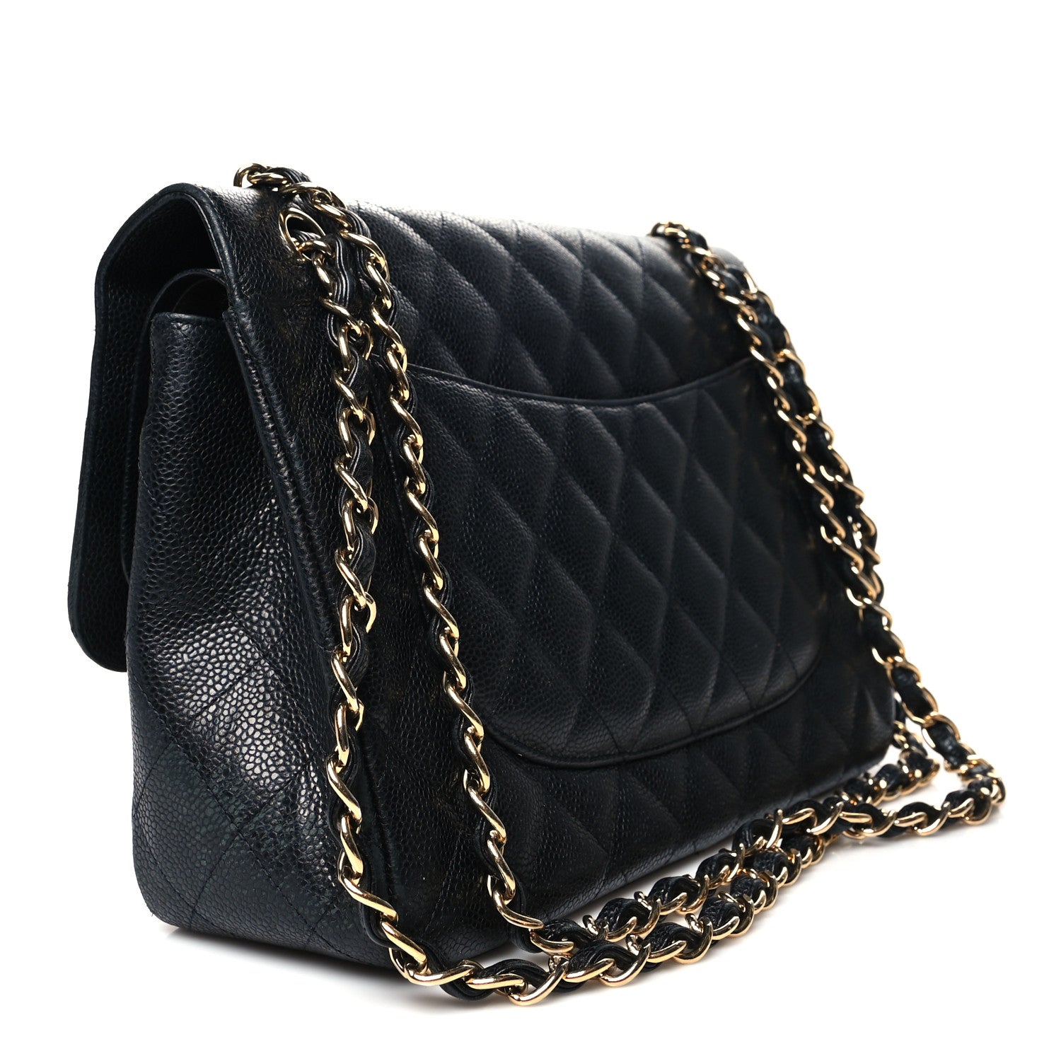 Chanel Caviar Quilted Jumbo Double Flap Black 3 of 16
