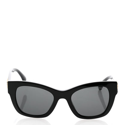 Chanel Acetate Square CC Heart Sunglasses 5478-A Black 2 of 8