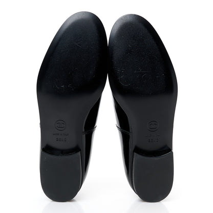Chanel Patent Calfskin Moccasin Loafers 36.5 Black 6 of 9