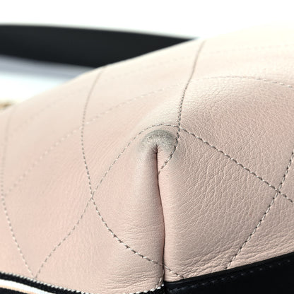 Chanel Calfskin Stitched Large Button Up Hobo Beige 6 of 8