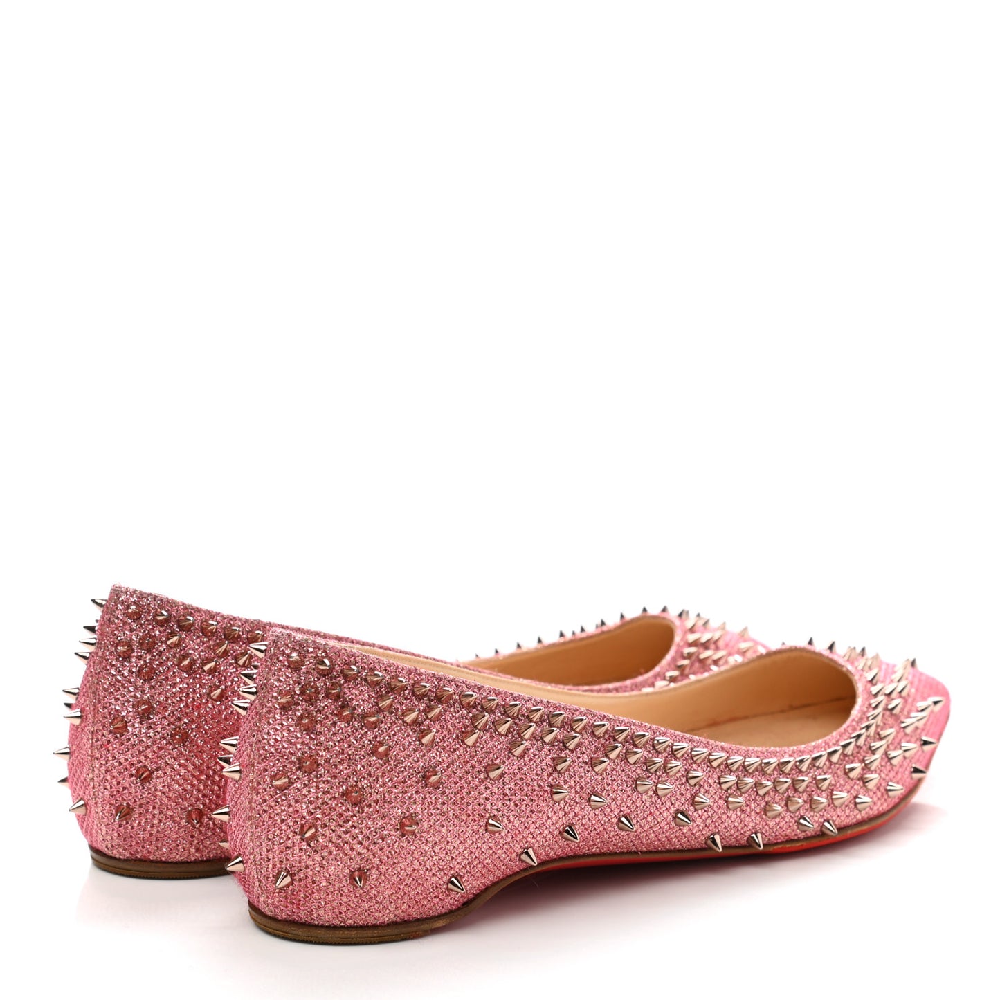 Glitter Diams Follies Spikes Flats 38 Pink