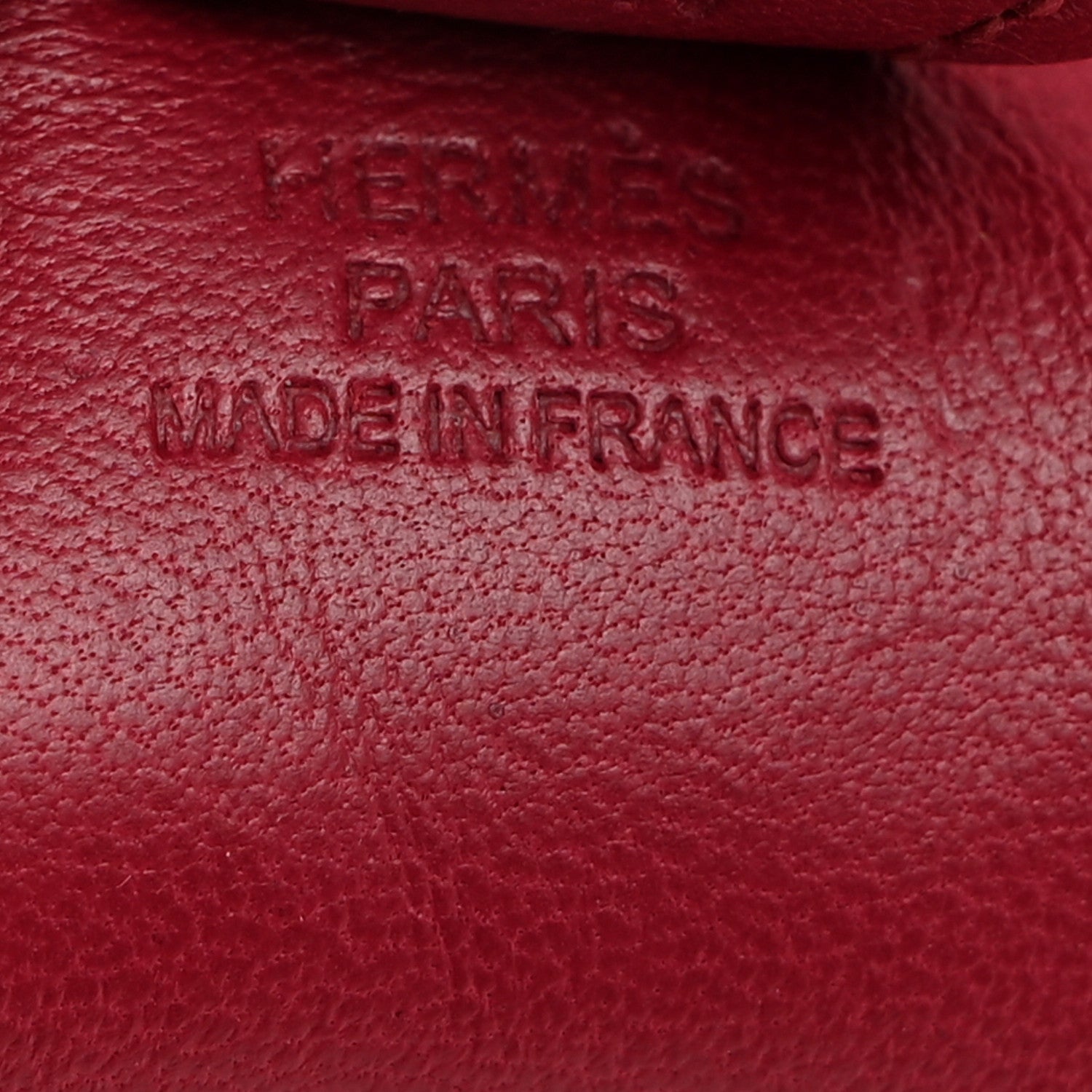 Hermes Milo Lambskin Grigri Rodeo Horse Bag Charm PM Rubis 3 of 5