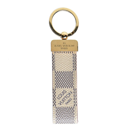 Louis Vuitton Damier Azur Dragonne Key Holder Rose Ballerine 1 of 6