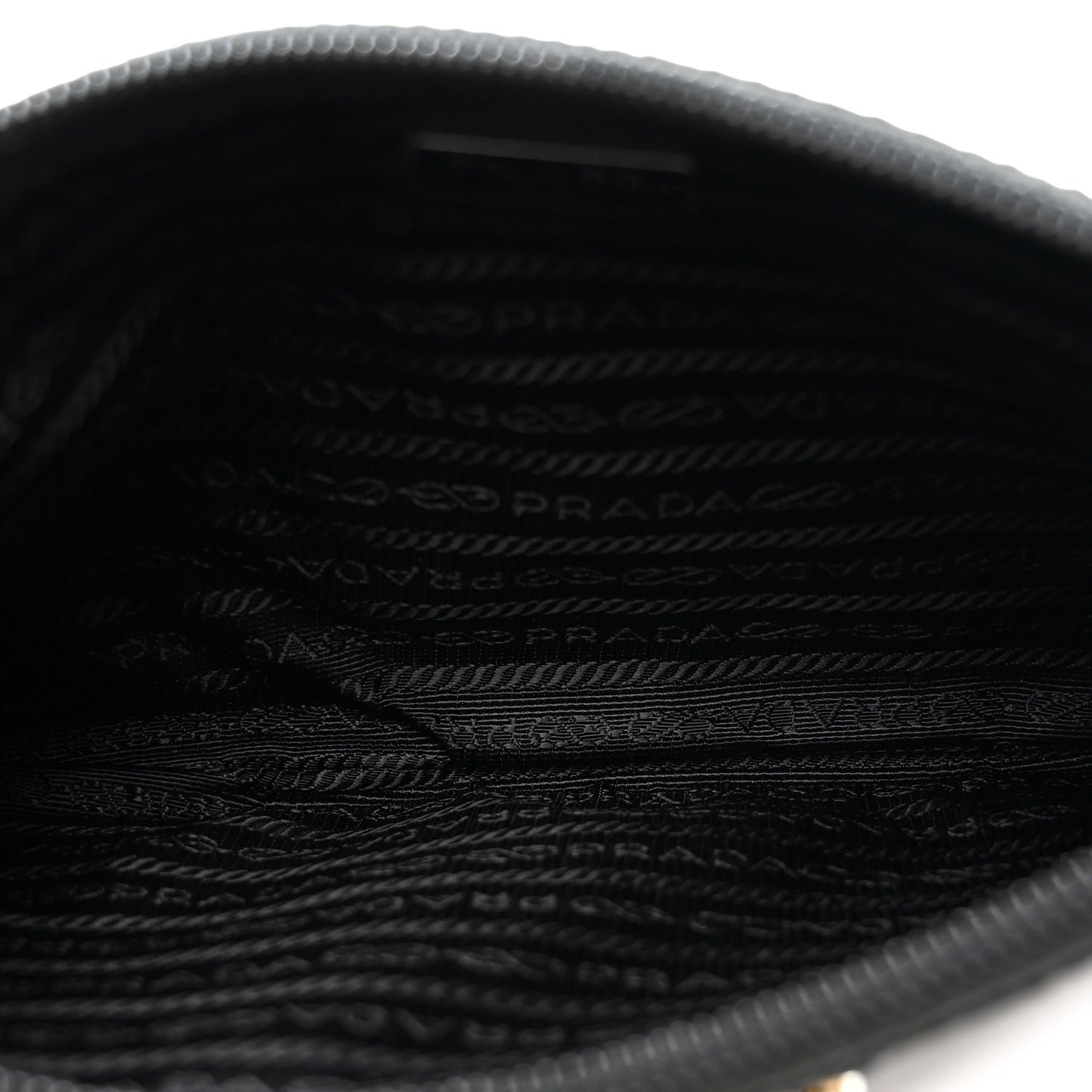 Tessuto Nylon Saffiano Wristlet Black
