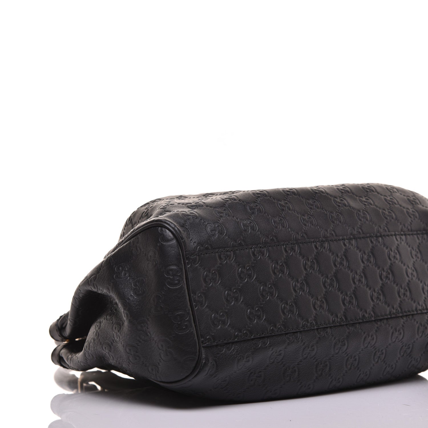 Gucci Guccissima Medium Sukey Tote Black 8 of 9