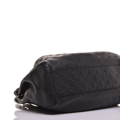 Gucci Guccissima Medium Sukey Tote Black 8 of 9