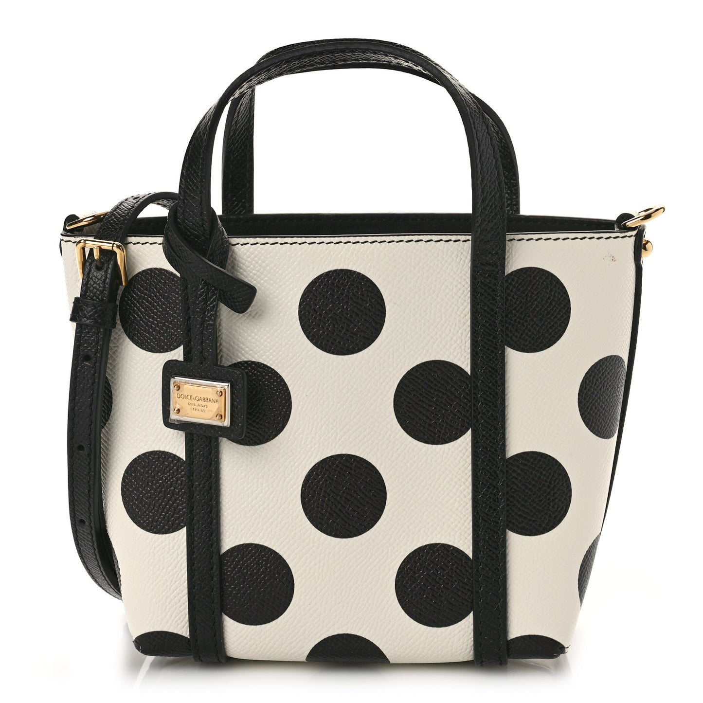 Dauphine Polka Dot Mini Crossbody Bag White