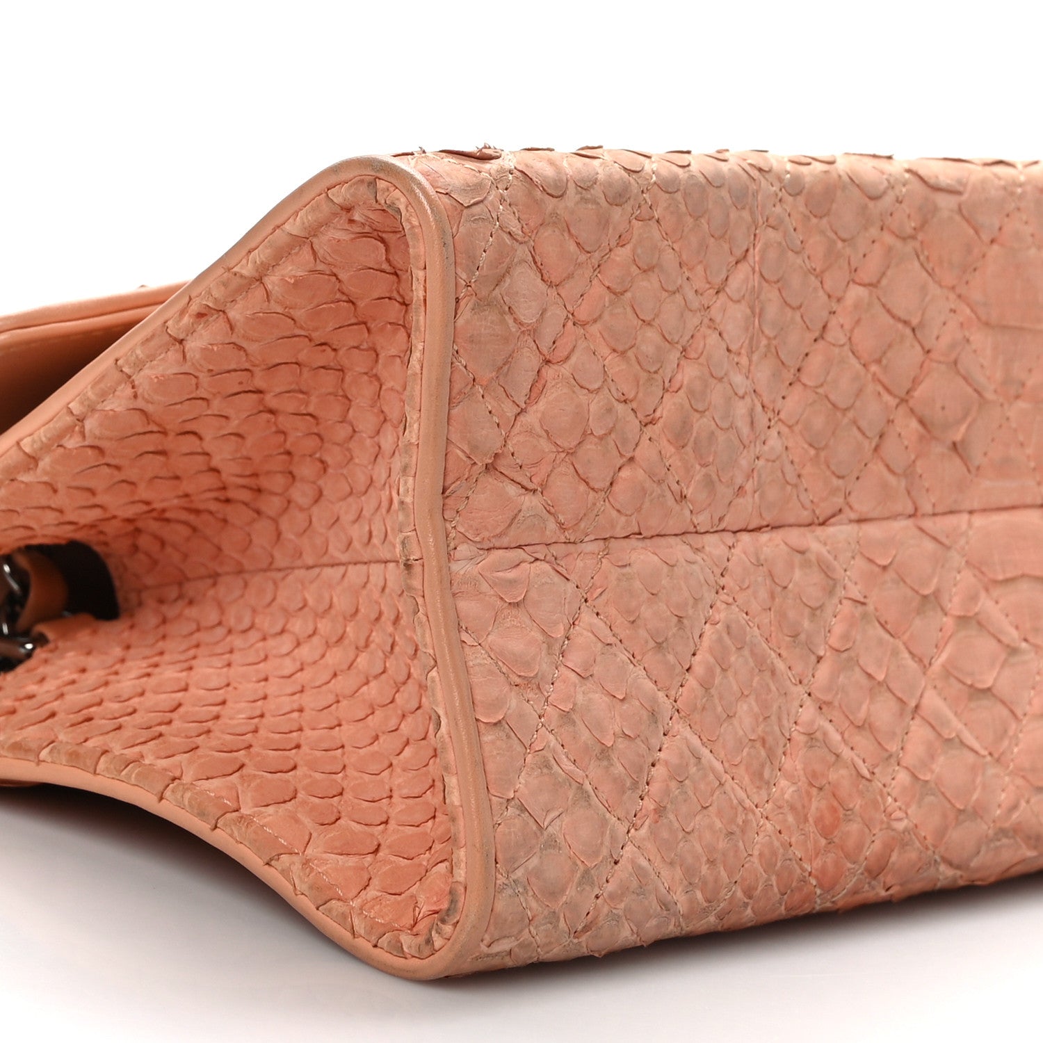 Chanel Snakeskin Envelope Flap Pink 8 of 10
