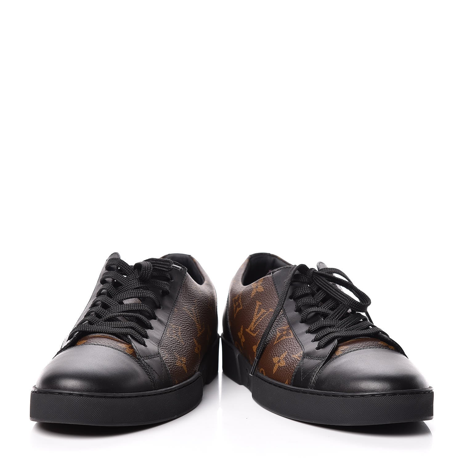 Louis Vuitton Calfskin Monogram Luxembourg Sneakers 6 Black 6 of 10
