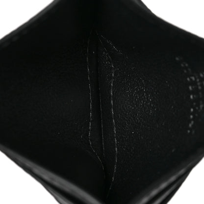 Gucci Calfskin Boar Effect GG Marmont Card Holder Black 4 of 6