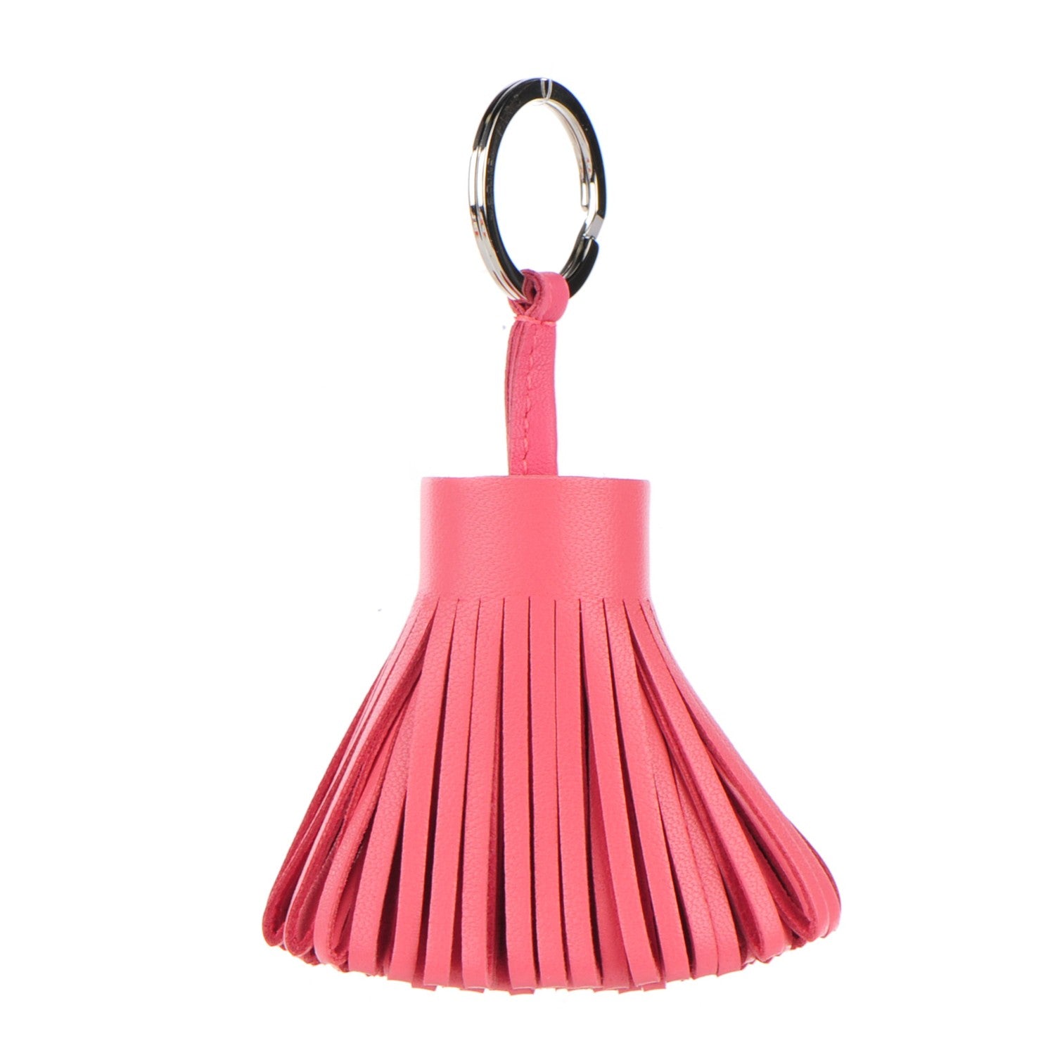 Hermes Lambskin Carmen Tassel Key Holder Fuchsia 1 of 5