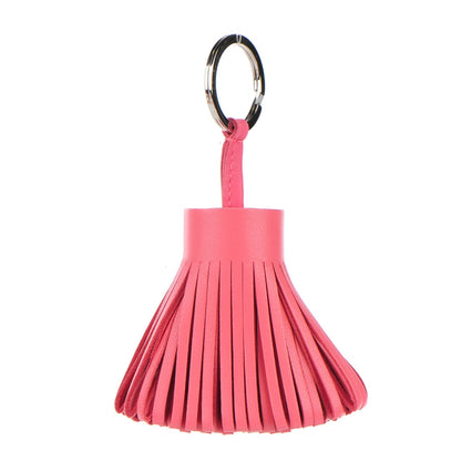 Hermes Lambskin Carmen Tassel Key Holder Fuchsia 1 of 5