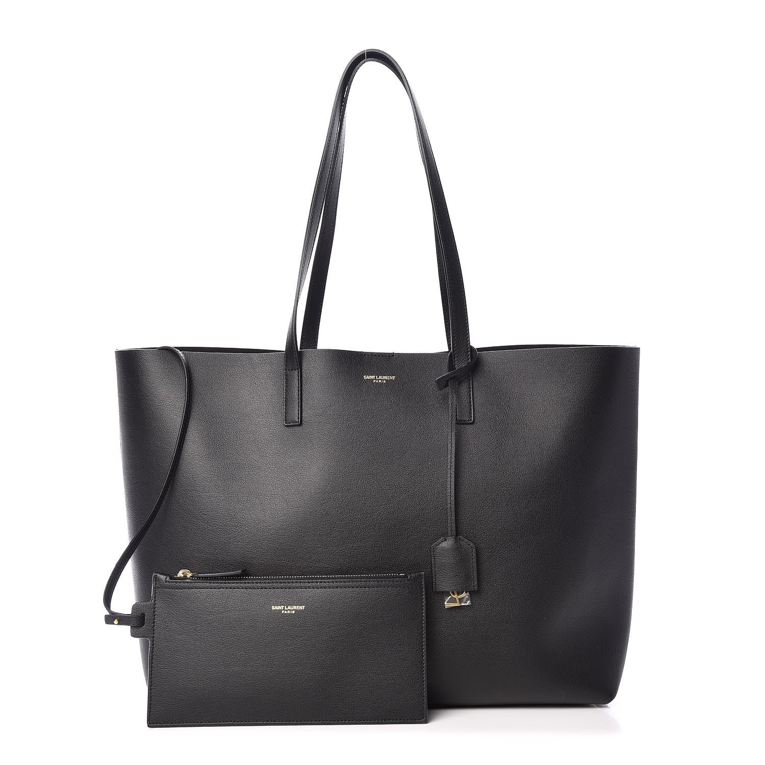 Saint Laurent Calfskin Large Shopping Tote Black 1 of 12