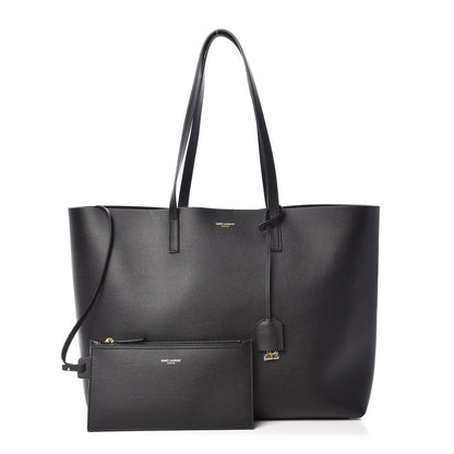 Saint Laurent Calfskin Large Shopping Tote Black 1 of 12