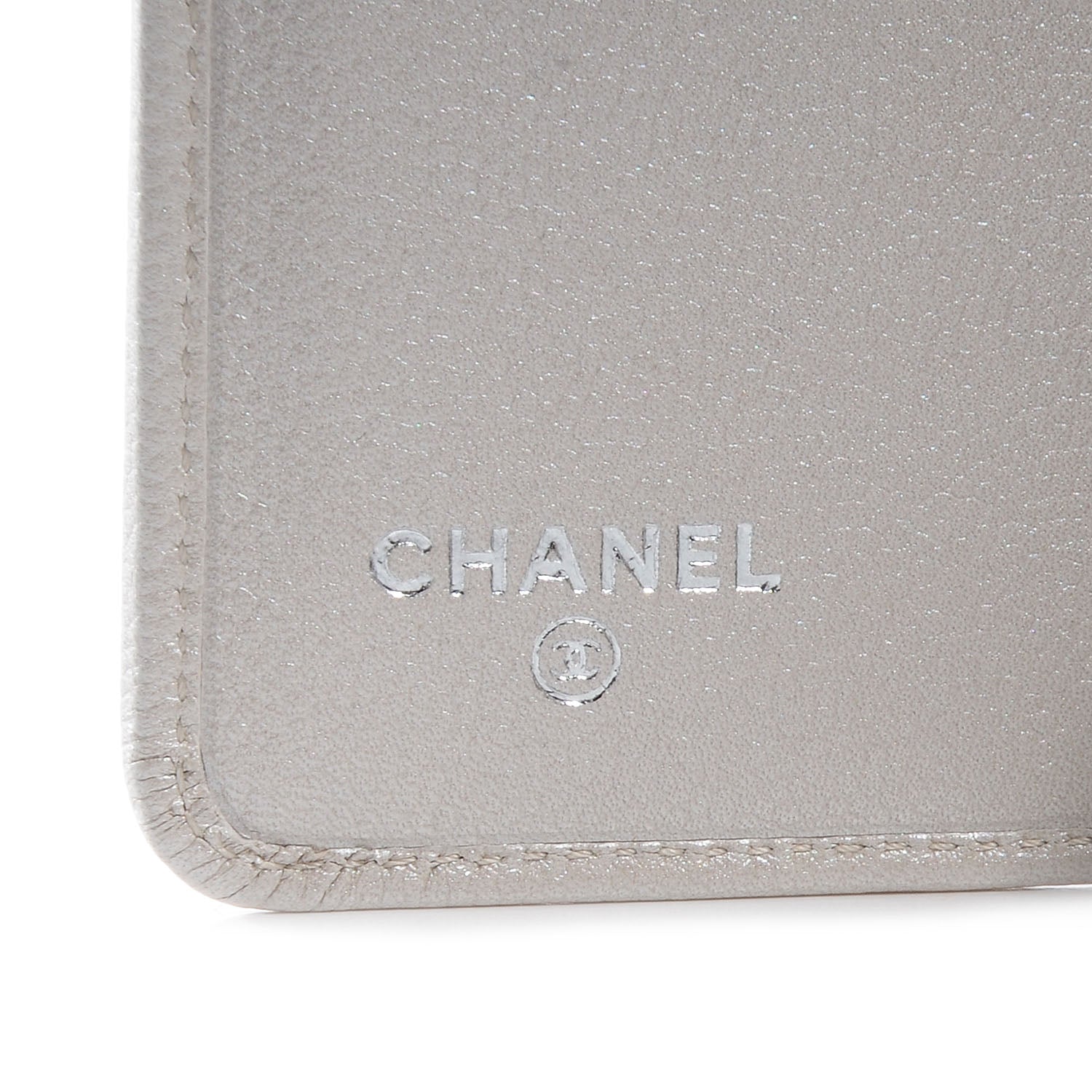 Chanel Caviar French Compact Wallet Silver 6 of 9