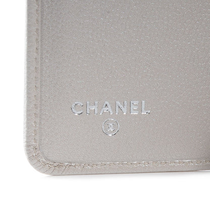 Chanel Caviar French Compact Wallet Silver 6 of 9