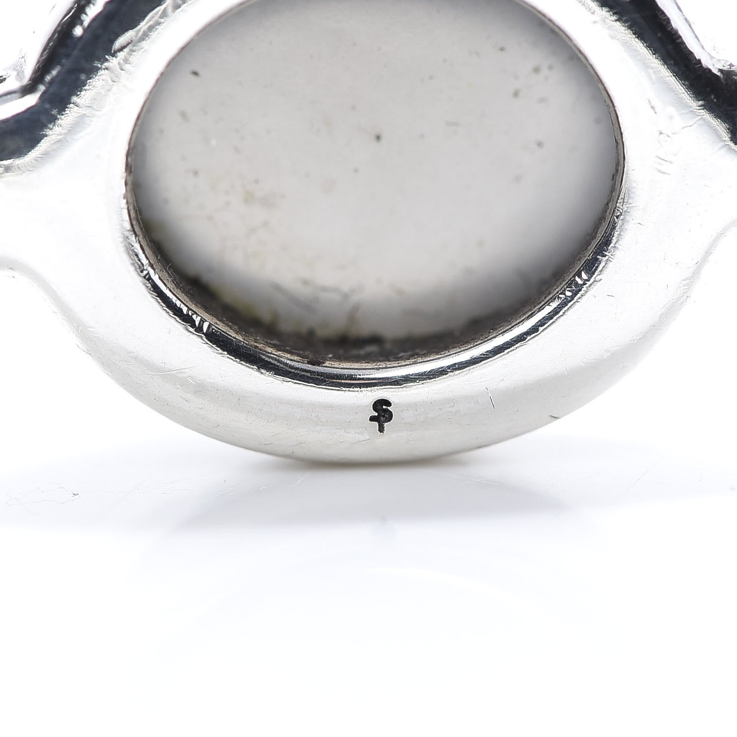 David Yurman Sterling Silver Moonstone 3mm 4 Station Bangle Bracelet 5 of 7
