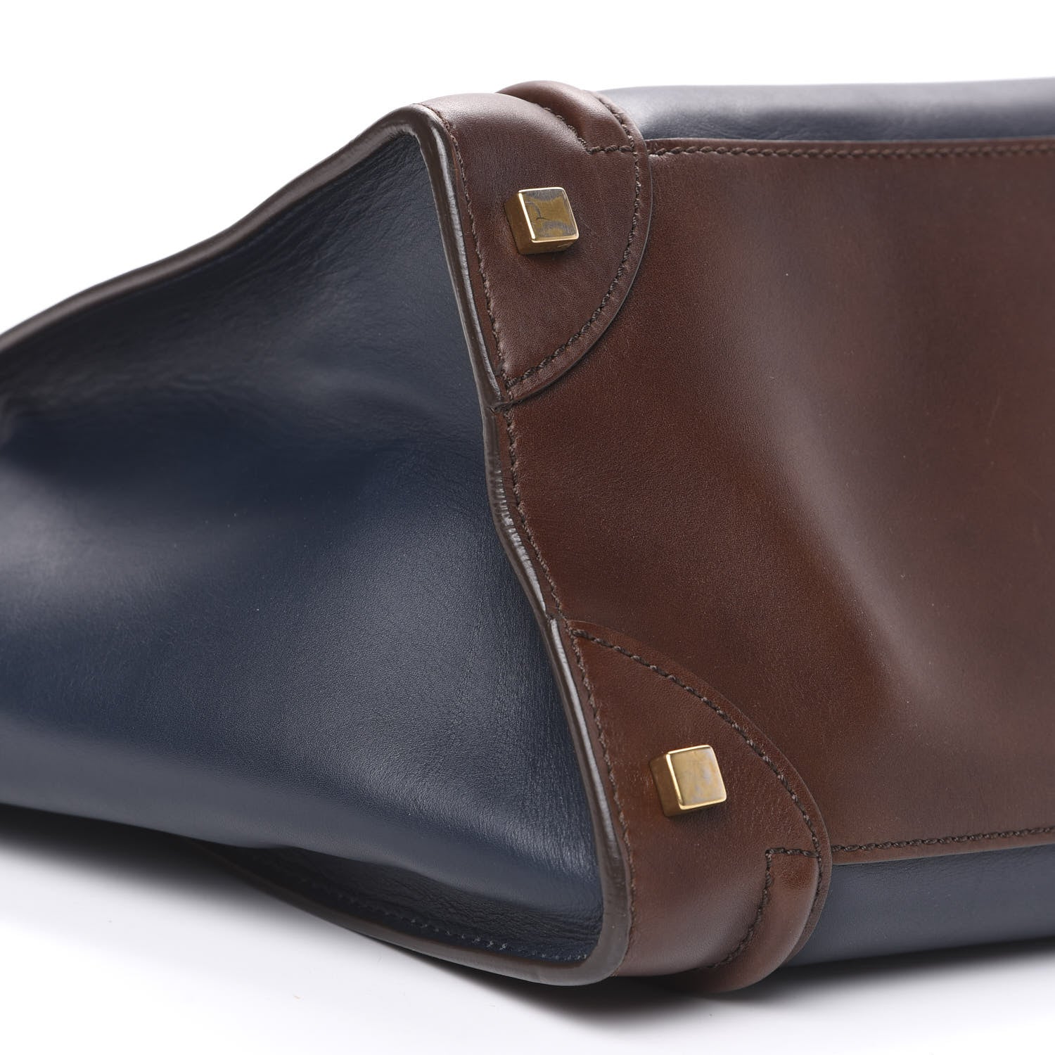 Celine Smooth Calfskin Mini Tri-Color Luggage Navy 7 of 10