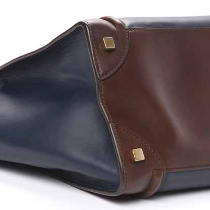 Celine Smooth Calfskin Mini Tri-Color Luggage Navy 7 of 10