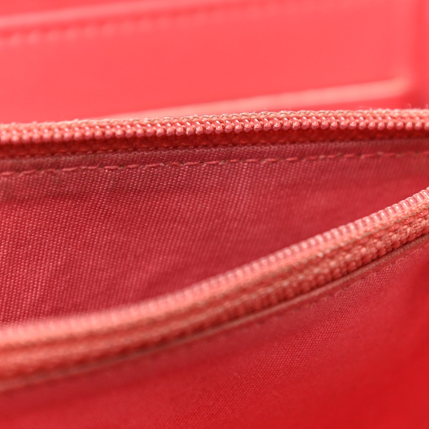 Chanel Caviar Quilted Large Boy Zip Around Wallet Coral 17 of 24