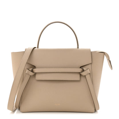 Celine Grained Calfskin Micro Belt Bag Beige 1 of 11
