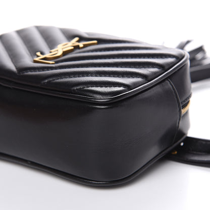 Saint Laurent Calfskin Matelasse Monogram Lou Belt Bag Black 8 of 9