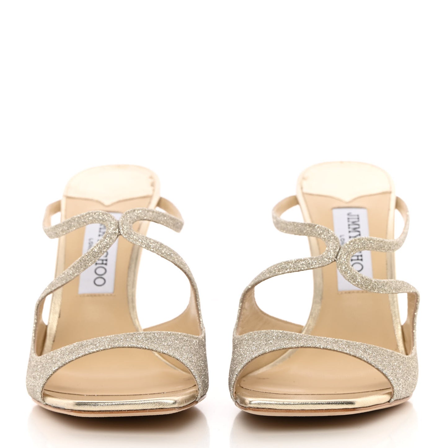 Dusty Glitter Anise 95 Sandals 39.5 Platinum Ice
