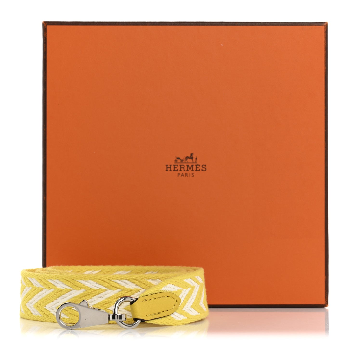 Toile Swift 25mm Sangle ZigZag Shoulder Strap Jaune De Naples White