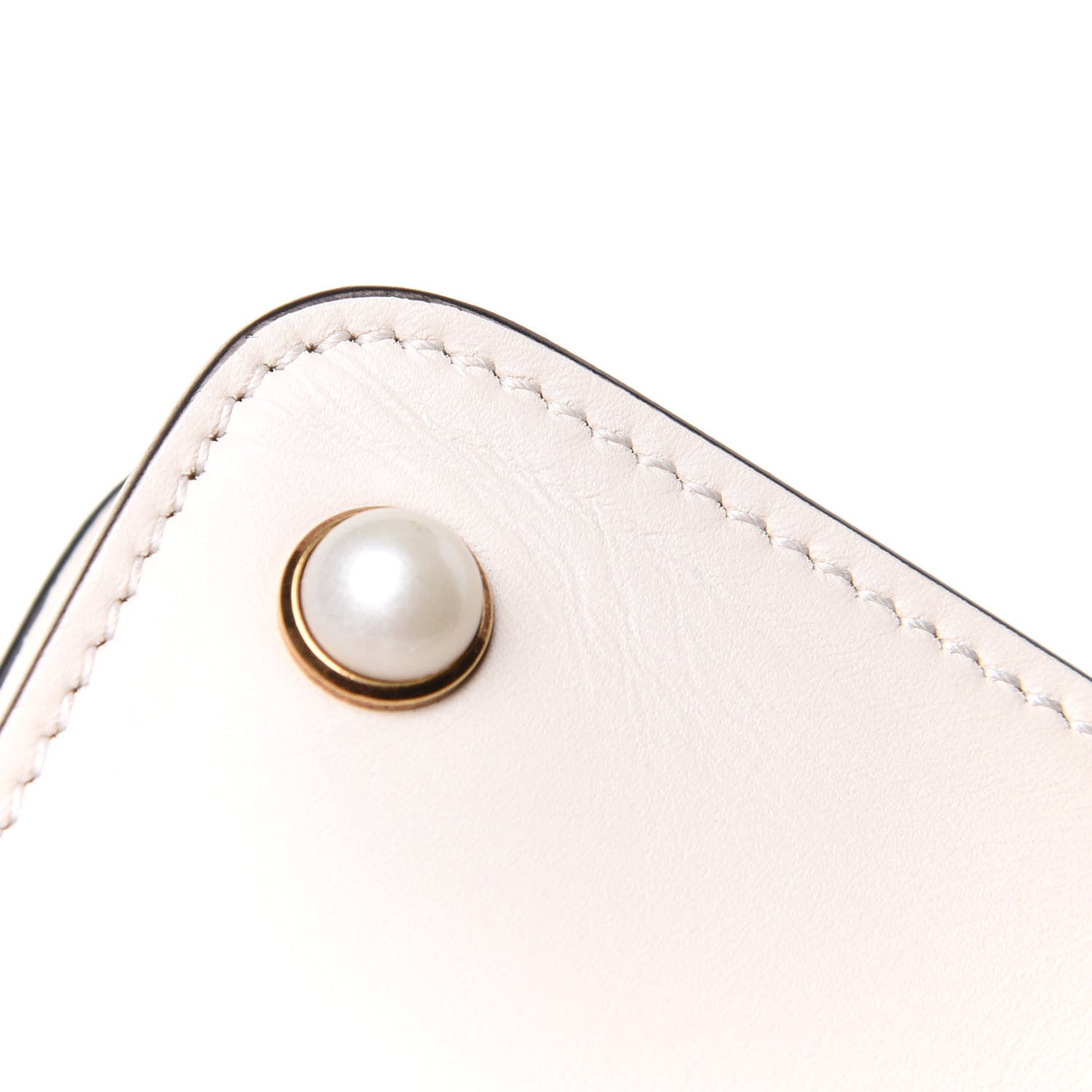 Gucci Nappa Pearl Studded Mini Queen Margaret Broadway Shoulder Bag Mystic White 13 of 17