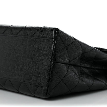 Chanel Caviar Quilted Jumbo Kelly Flap Black 8 of 8