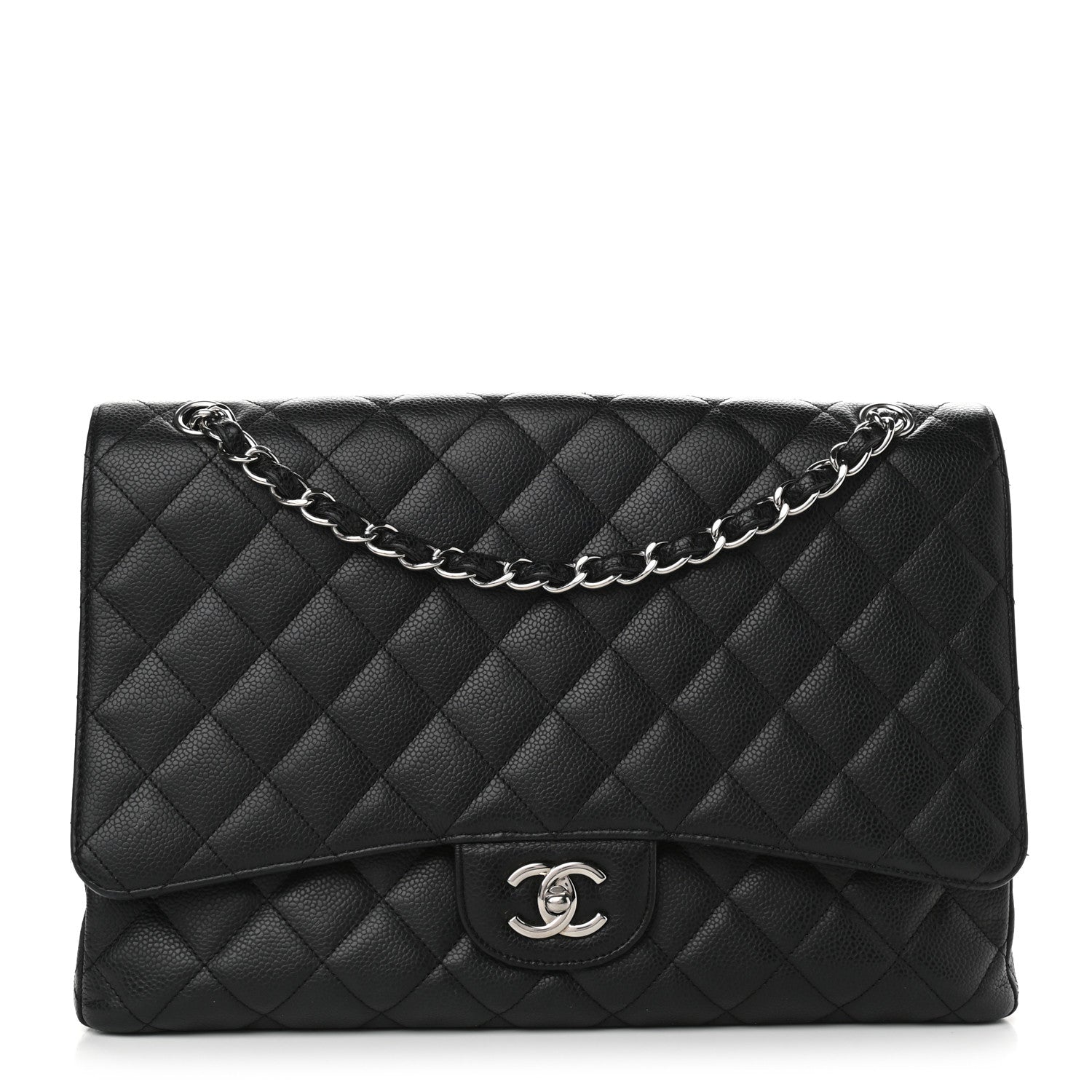 Chanel Caviar Quilted Maxi Double Flap Black 1 of 10