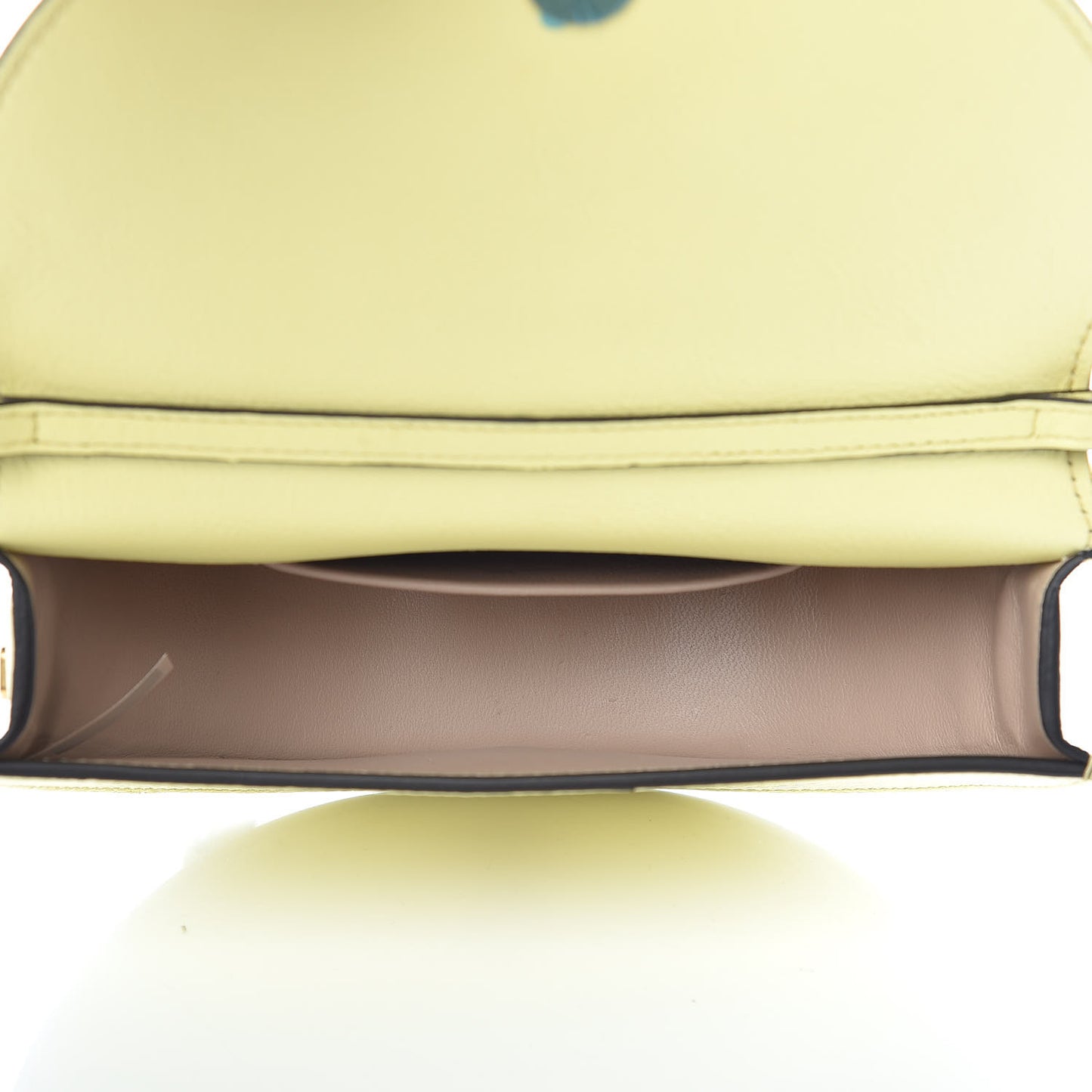 Calfskin Small Nile Bracelet Minaudiere Bag Lemonade
