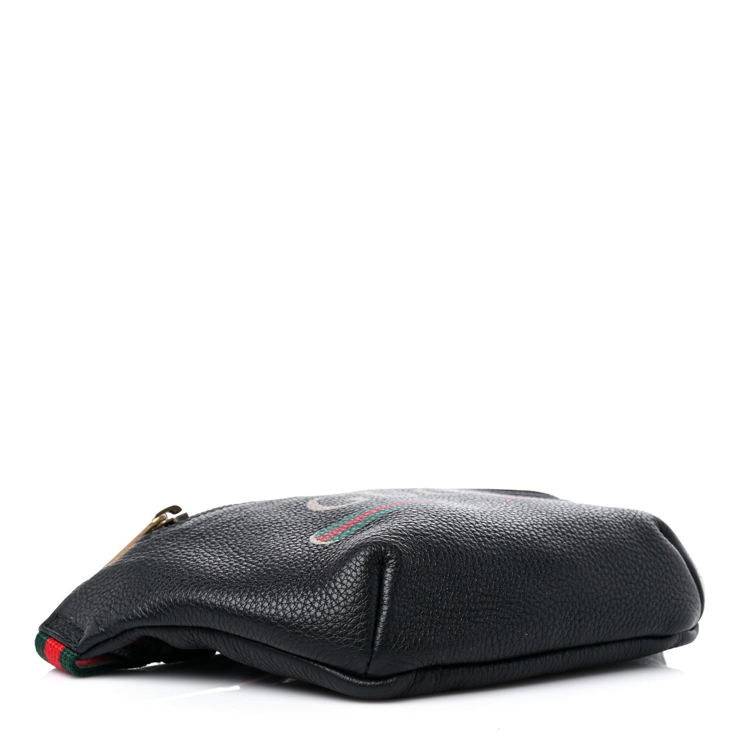 Gucci Grained Calfskin Small Logo Belt Bag Black 4 of 9