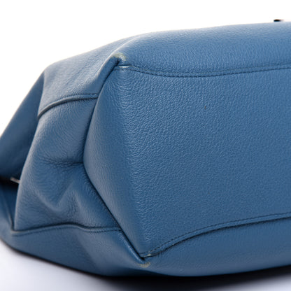 Mulberry Goat Printed Calfskin Freya Hobo Steel Blue 6 of 12