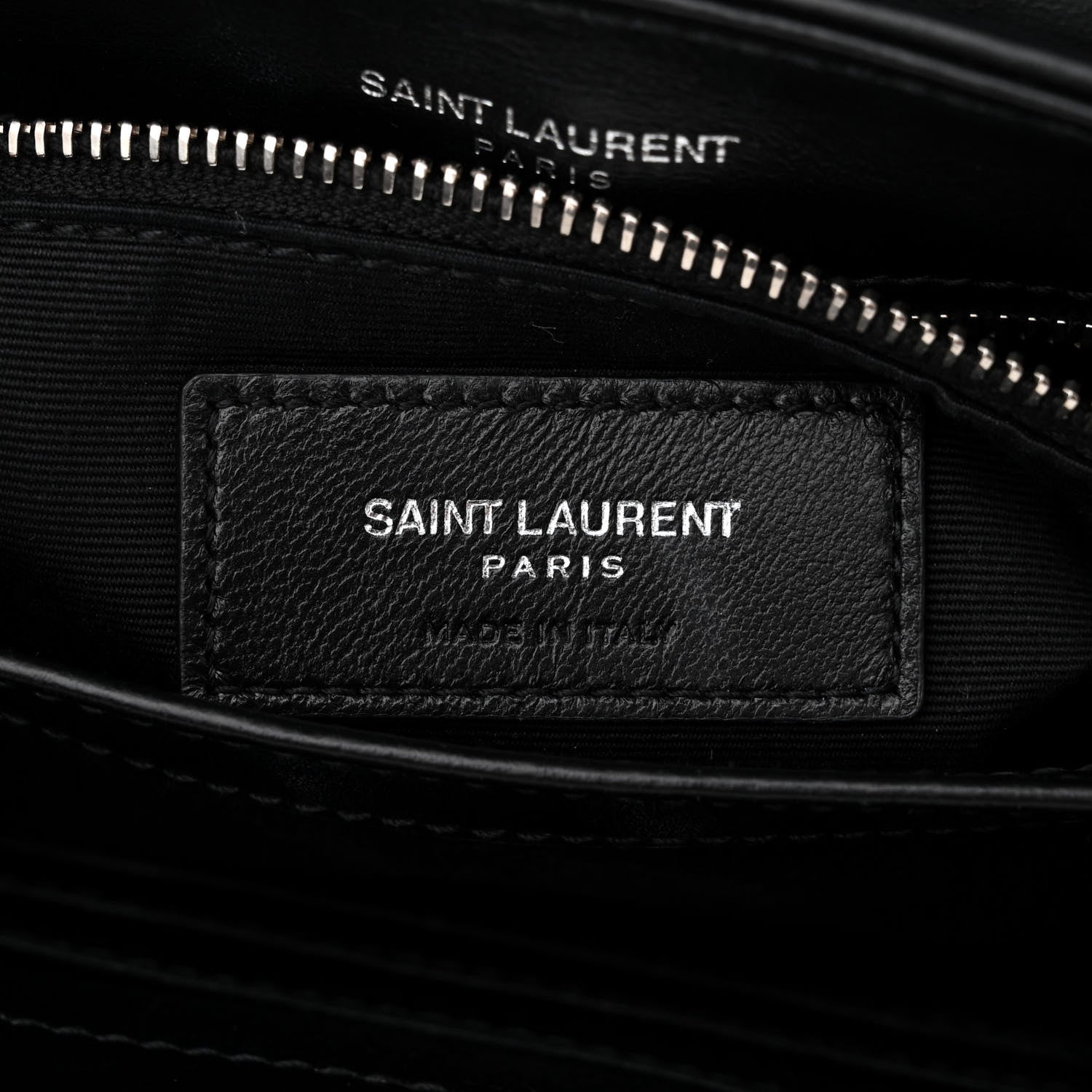 Saint Laurent Calfskin Y Quilted Monogram Toy Loulou Crossbody Bag Black 6 of 14